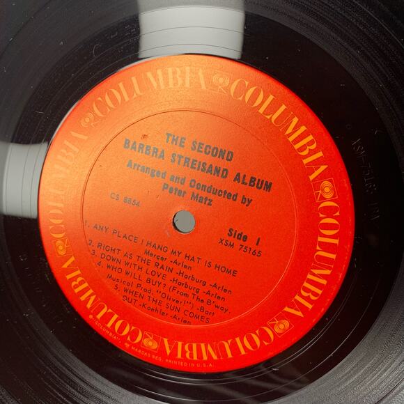 The Second Barbara Streisand Album Columbia Records 1963 Vinyl Record - Picture 2 of 7